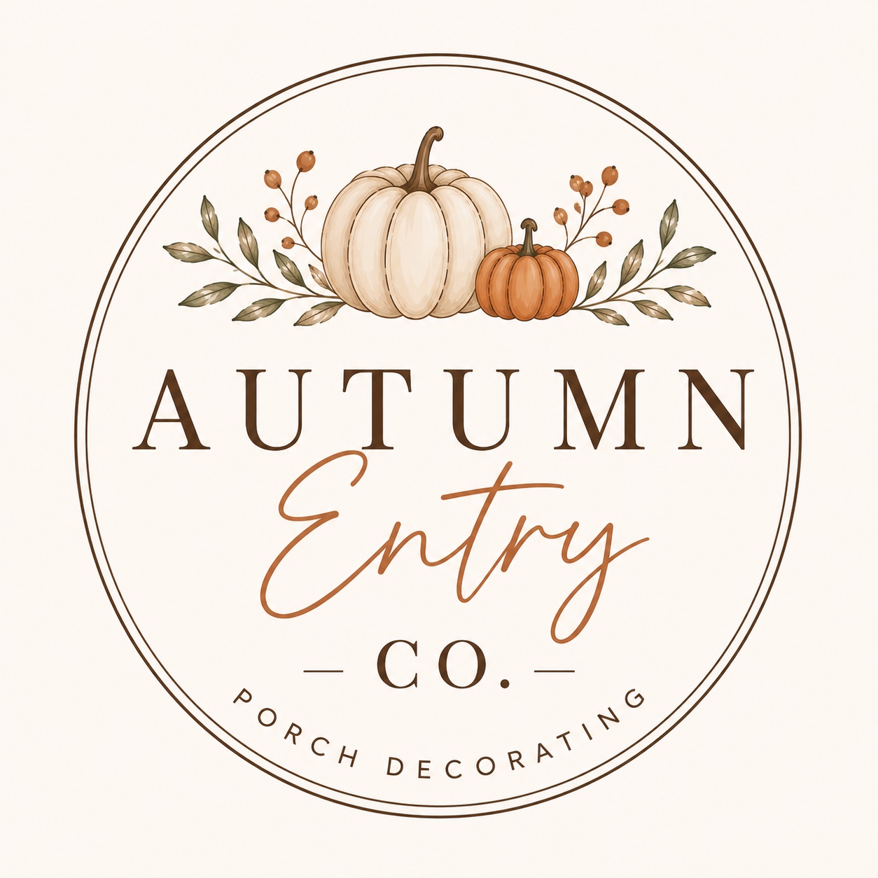 Autumn Entry Co. pumpkin logo