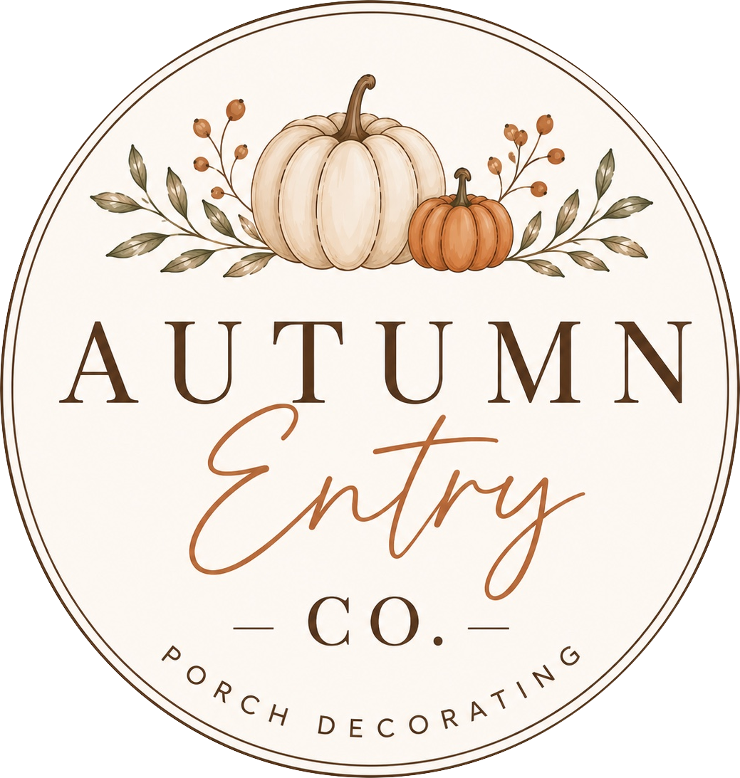 Autumn Entry Co. porch decorating