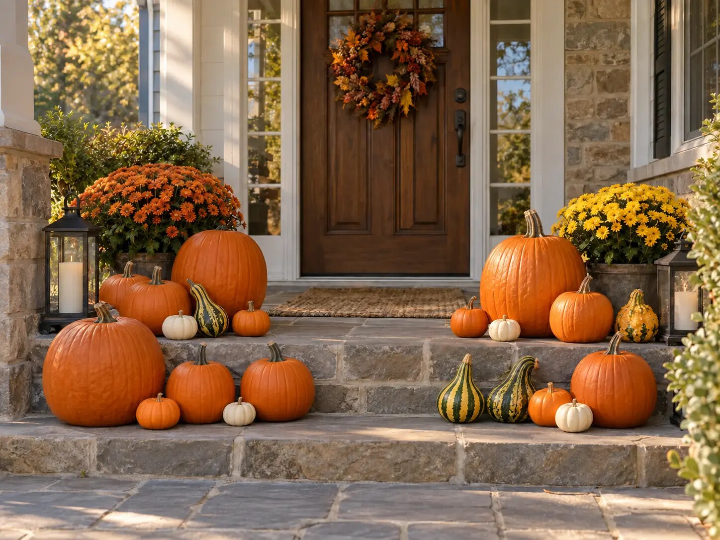 Seasonal Greeting fall porch package inspiration
